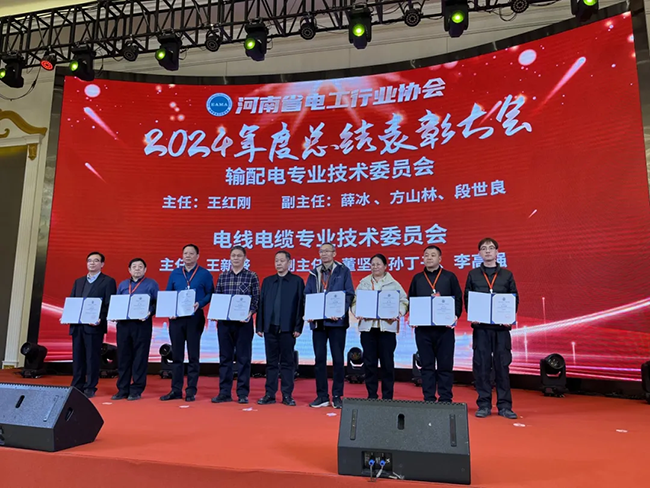 天行(中国)荣获河南省电工行业双优称号, 持续助力电力行业发展